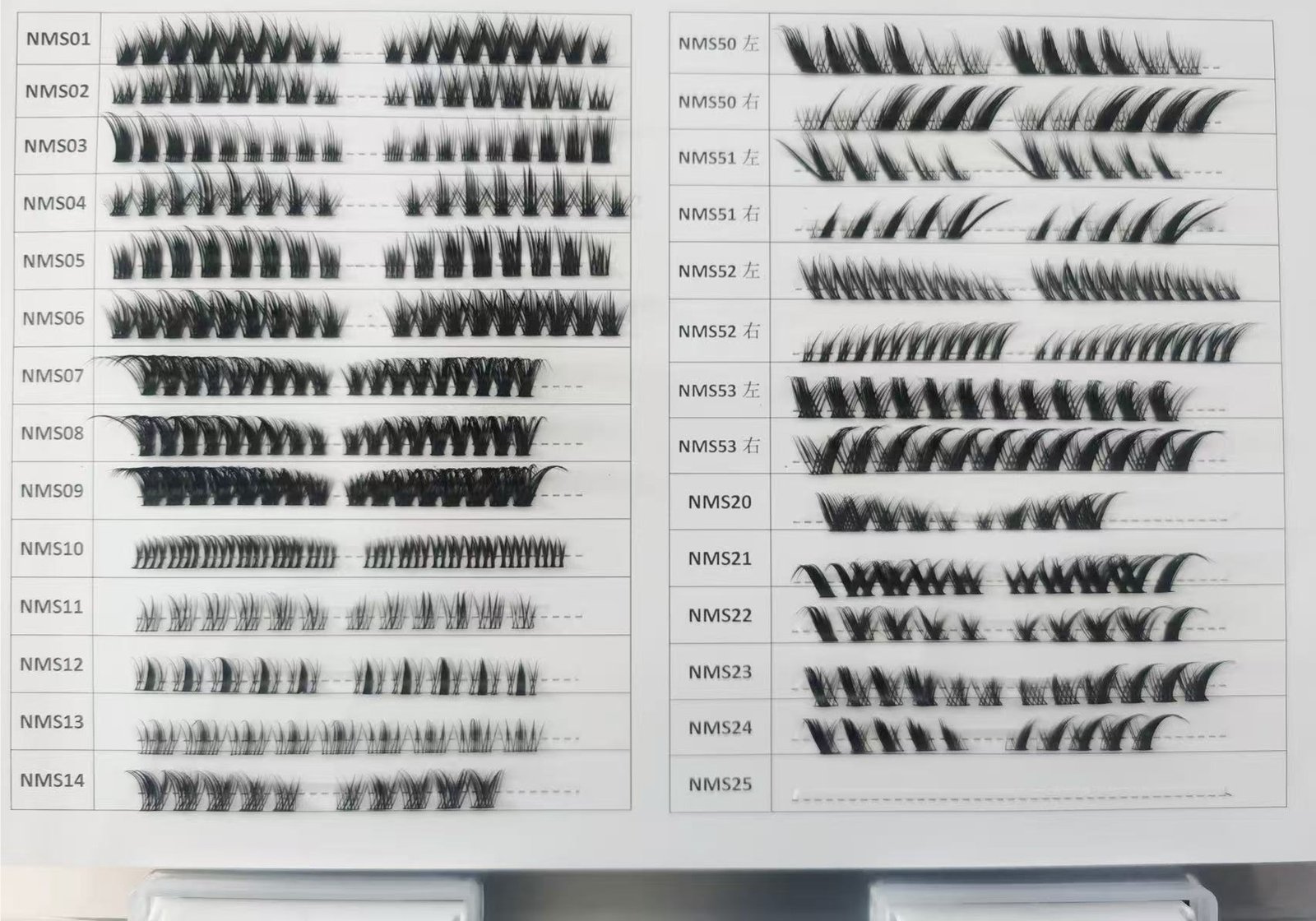 Customizable style options/continuously updated... Cluster Lash Style
