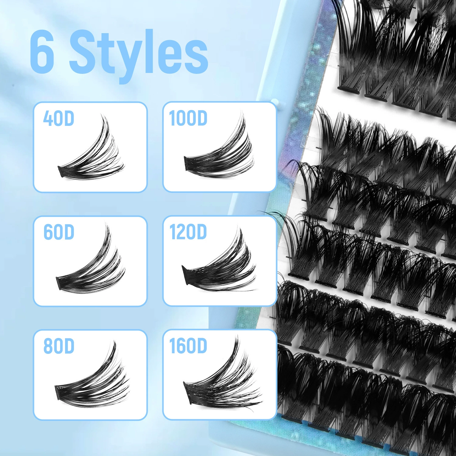 Customizable style options/continuously updated... Lash Style Variety - 6 Styles